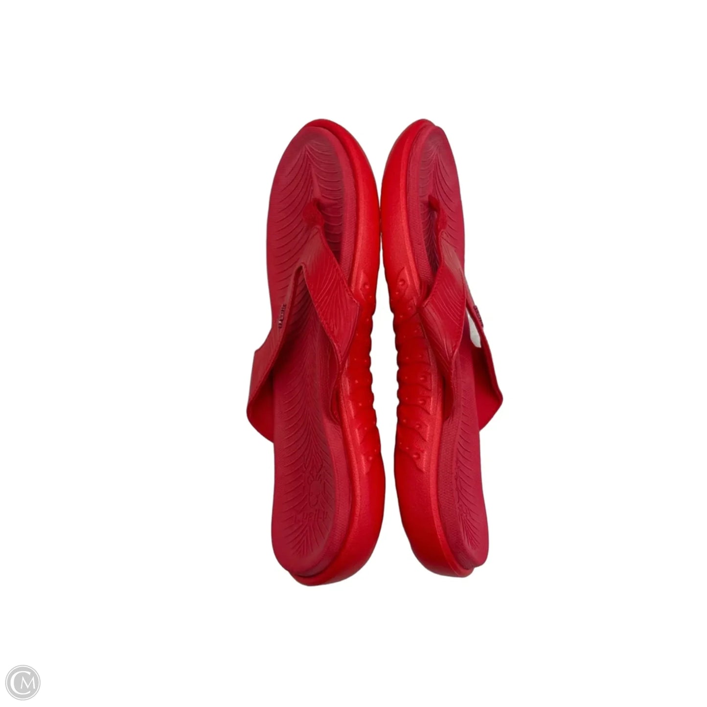Sandals Flats By Clothes Mentor In Red, Size: 11