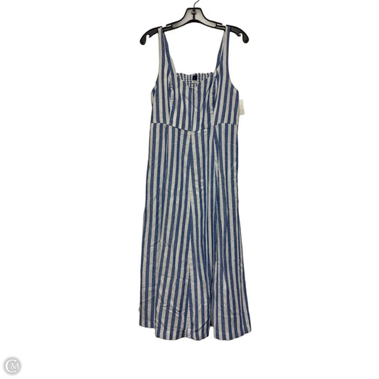 Dress Casual Midi By Old Navy In Striped Pattern, Size: M