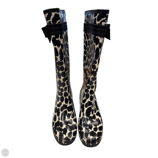 Boots Designer By Kate Spade In Animal Print, Size: 9