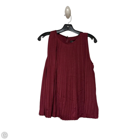 Top Sleeveless By Banana Republic In Red, Size: S