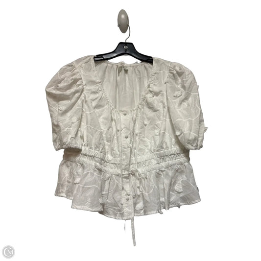 Top Short Sleeve By Joie In White, Size: Xl