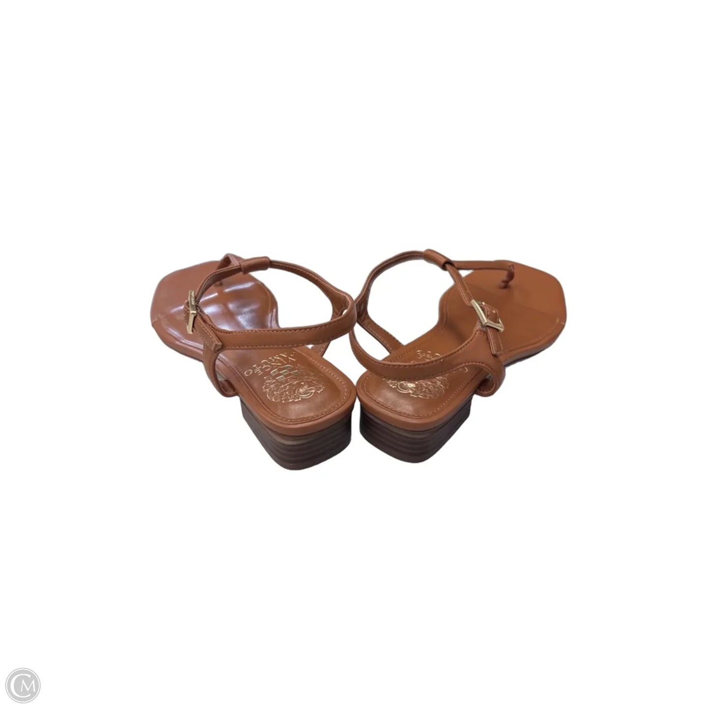 Sandals Heels Block By Vince Camuto In Tan, Size: 6