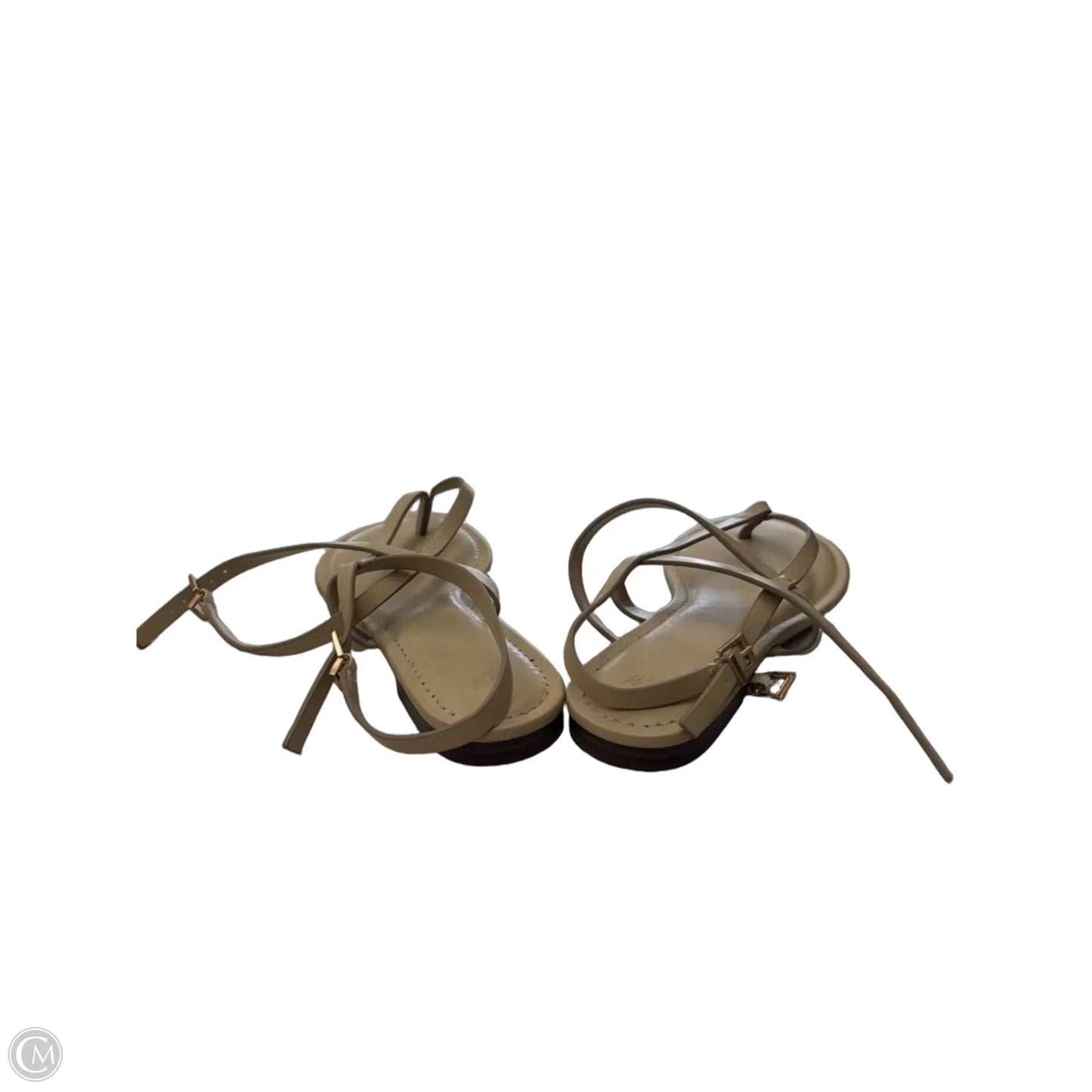 Sandals Flats By H&m In Tan, Size: 8