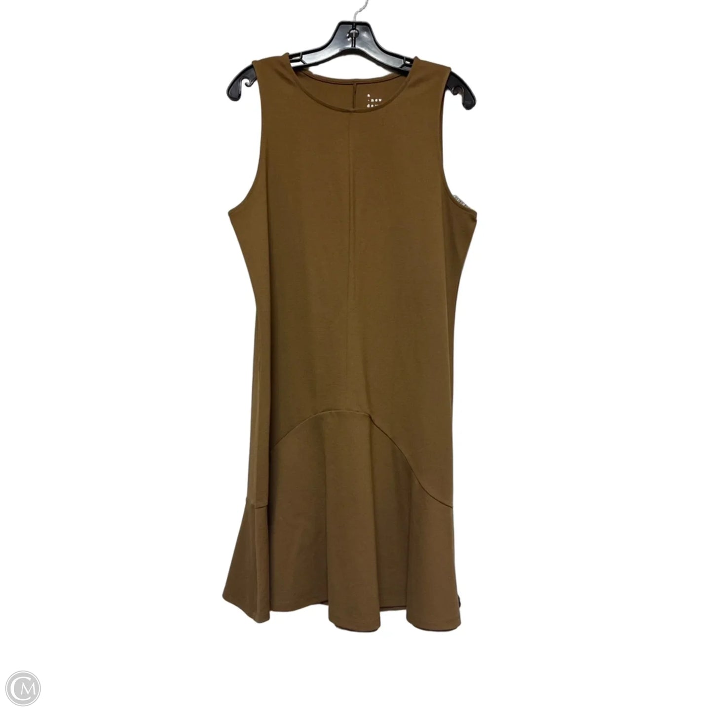 Dress Casual Midi By A New Day In Brown, Size: L