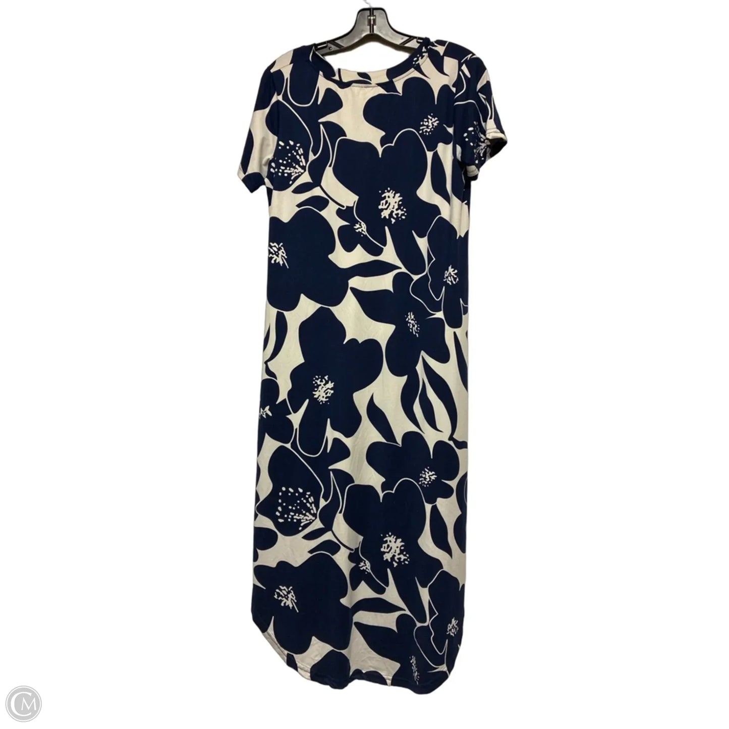 Dress Casual Maxi By Clothes Mentor In Blue & White, Size: S
