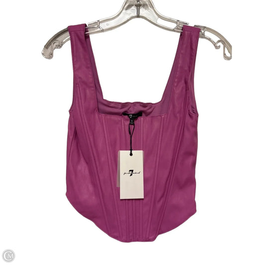 Top Sleeveless By 7 For All Mankind In Purple, Size: S