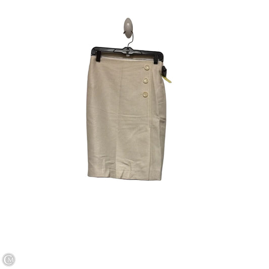 Skirt Mini & Short By Ann Taylor In Cream, Size: 0