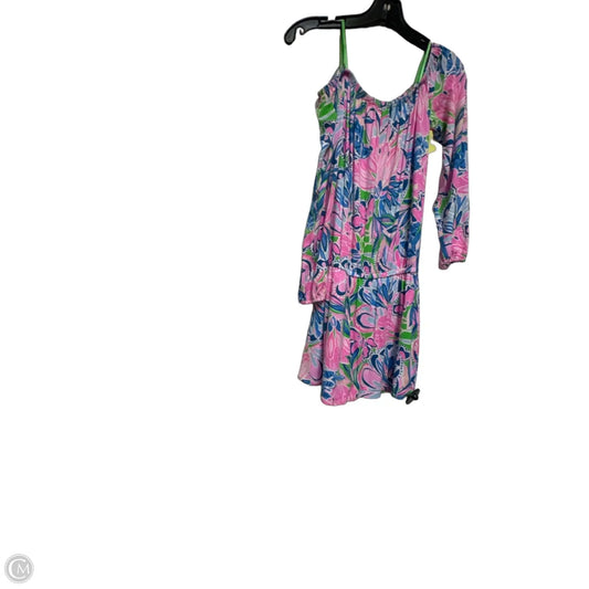 Romper Designer By Lilly Pulitzer In Blue & Pink, Size: Xxs