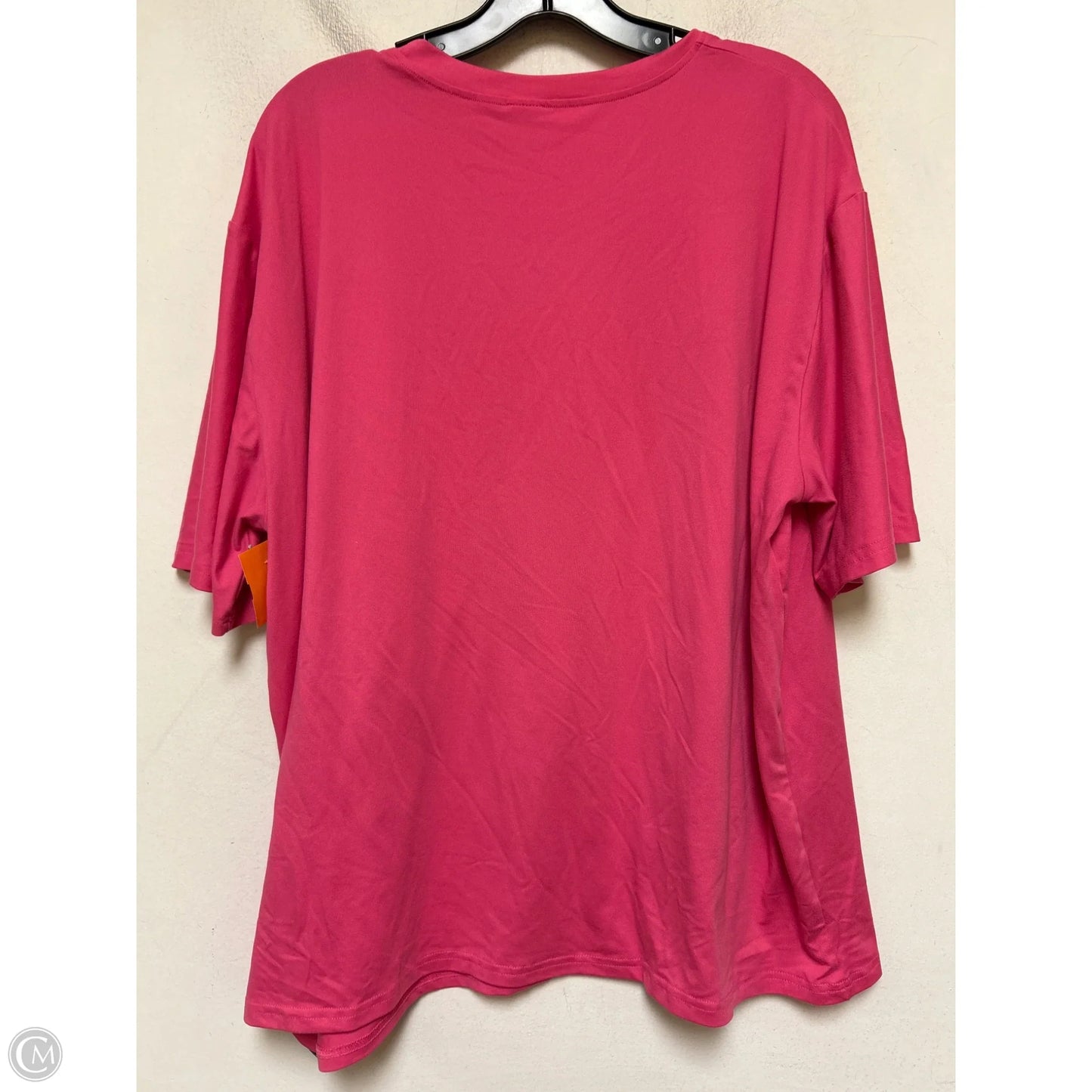 Top Short Sleeve Basic By Clothes Mentor In Pink, Size: 2x