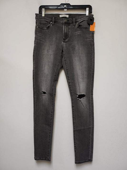 Jeans Skinny By Banana Republic In Black Denim, Size: 6