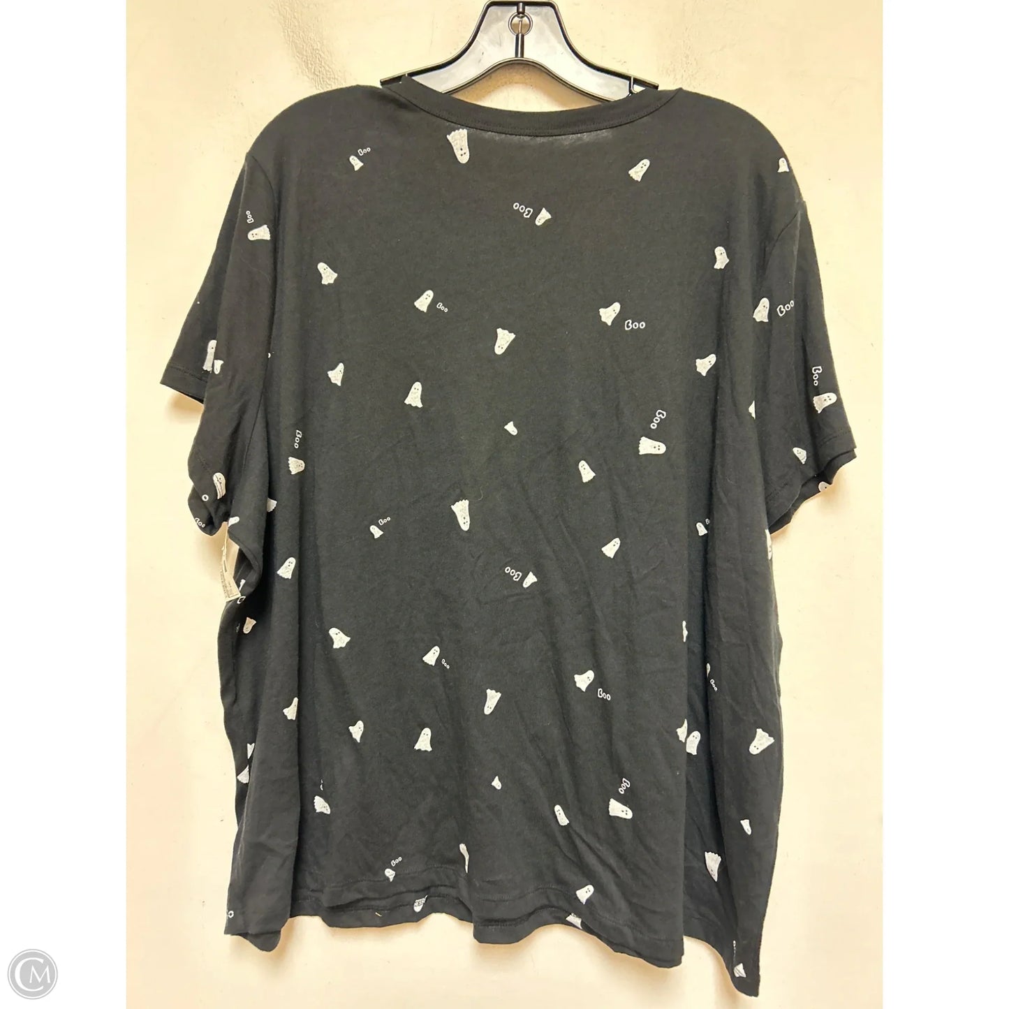 Top Short Sleeve Basic By Old Navy In Black, Size: Xxl