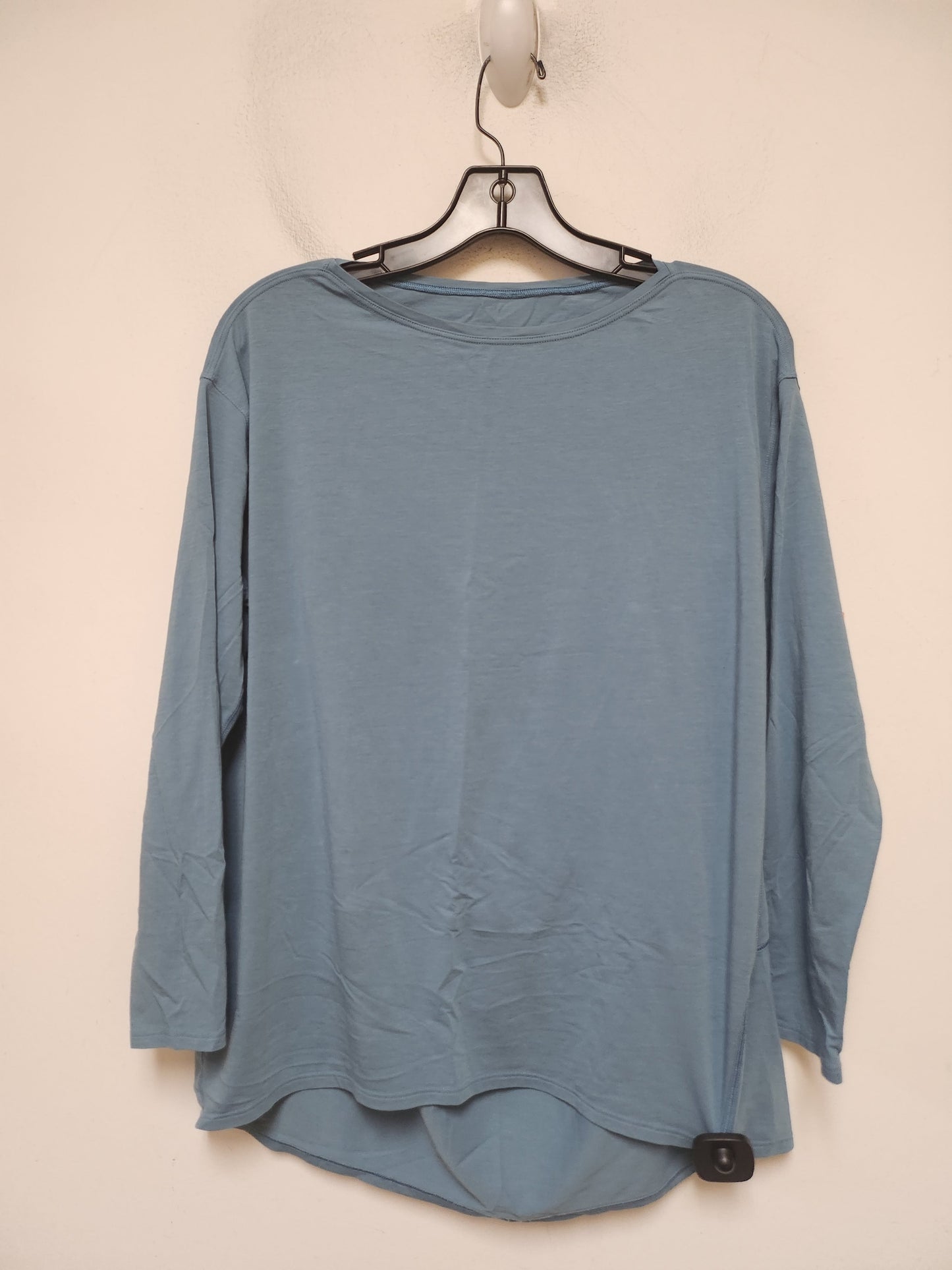Athletic Top Long Sleeve Crewneck By Lululemon In Blue, Size: S