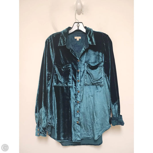 Top Long Sleeve By Pilcro In Green, Size: Xs