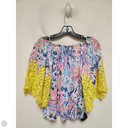 Top Short Sleeve Designer By Lilly Pulitzer In Multi-colored, Size: Xxs