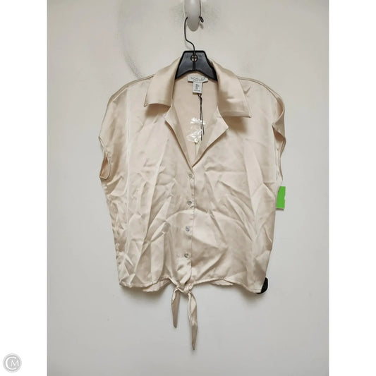 Top Short Sleeve By Rachel Zoe In Tan, Size: S