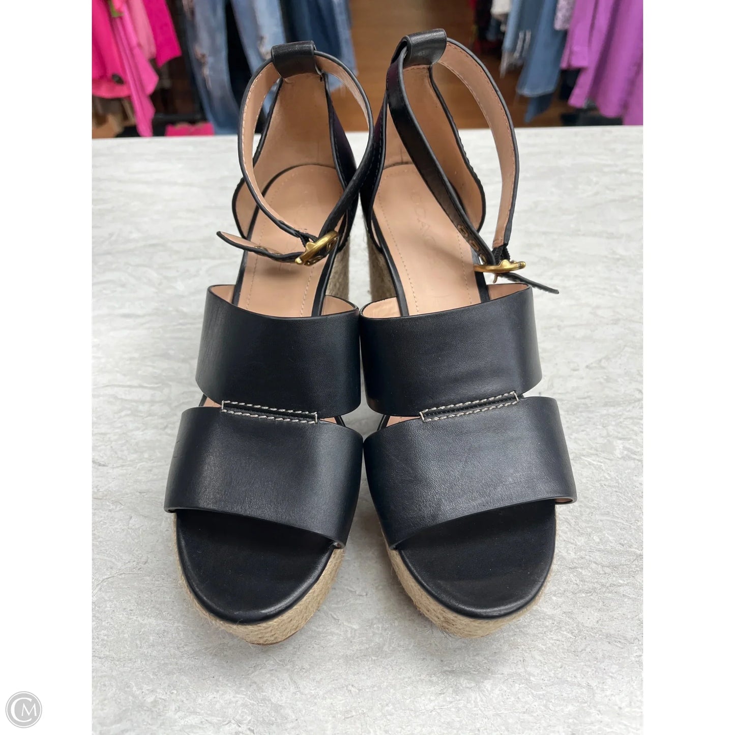 Sandals Designer By Coach In Black, Size: 10