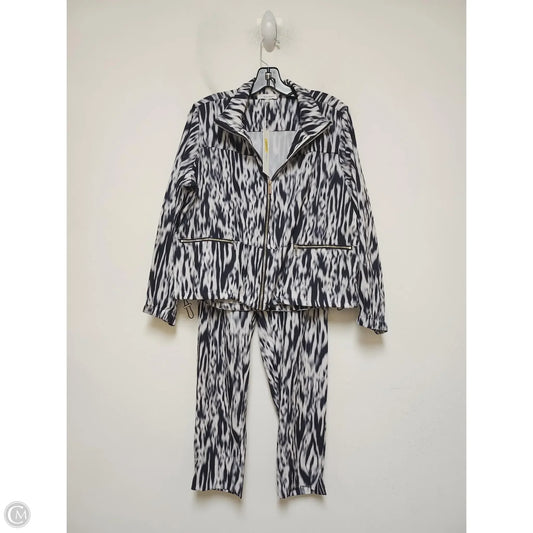 Pants Set 2pc By Calvin Klein In Black & White, Size: S