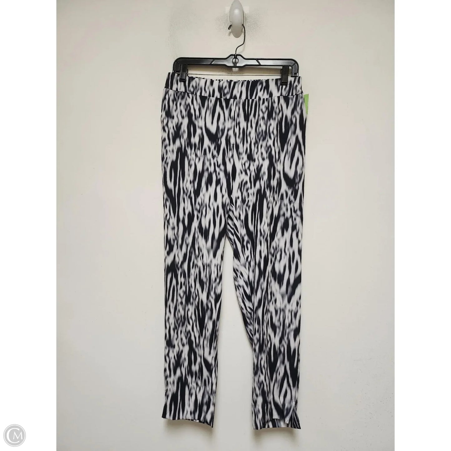 Pants Set 2pc By Calvin Klein In Black & White, Size: S