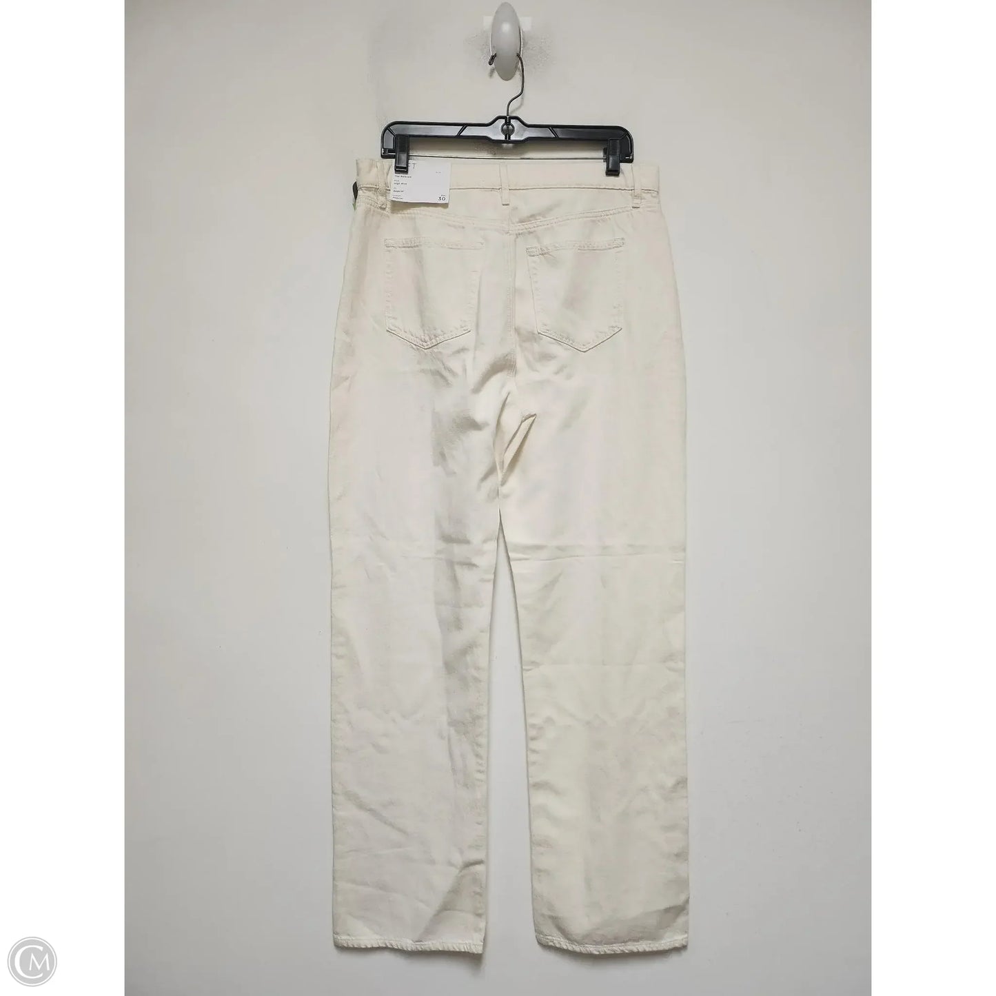 Jeans Straight By Loft In Cream Denim, Size: 10