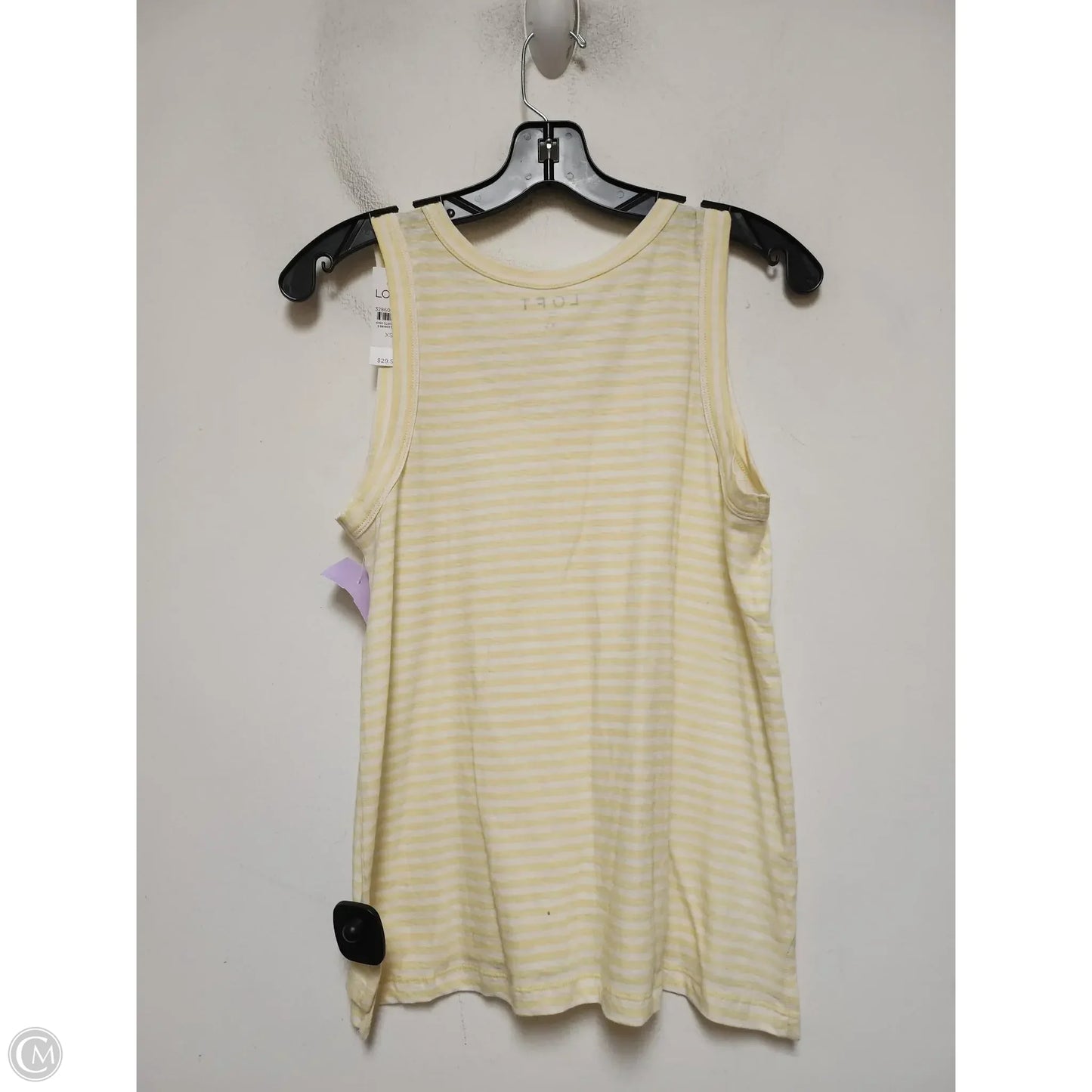 Top Sleeveless By Loft In Striped Pattern, Size: Xs