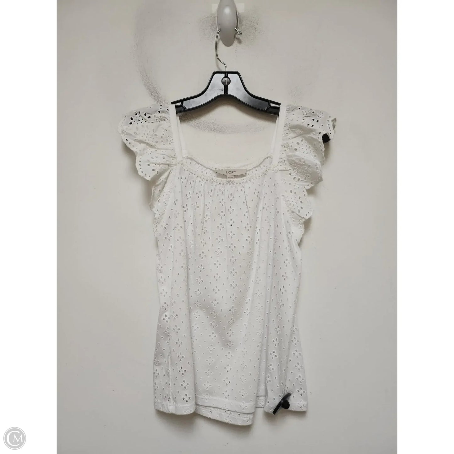 Top Sleeveless By Loft In White, Size: Xs