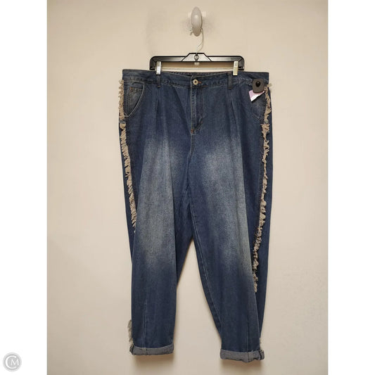 Jeans Straight By Ashley Stewart In Blue Denim, Size: 22