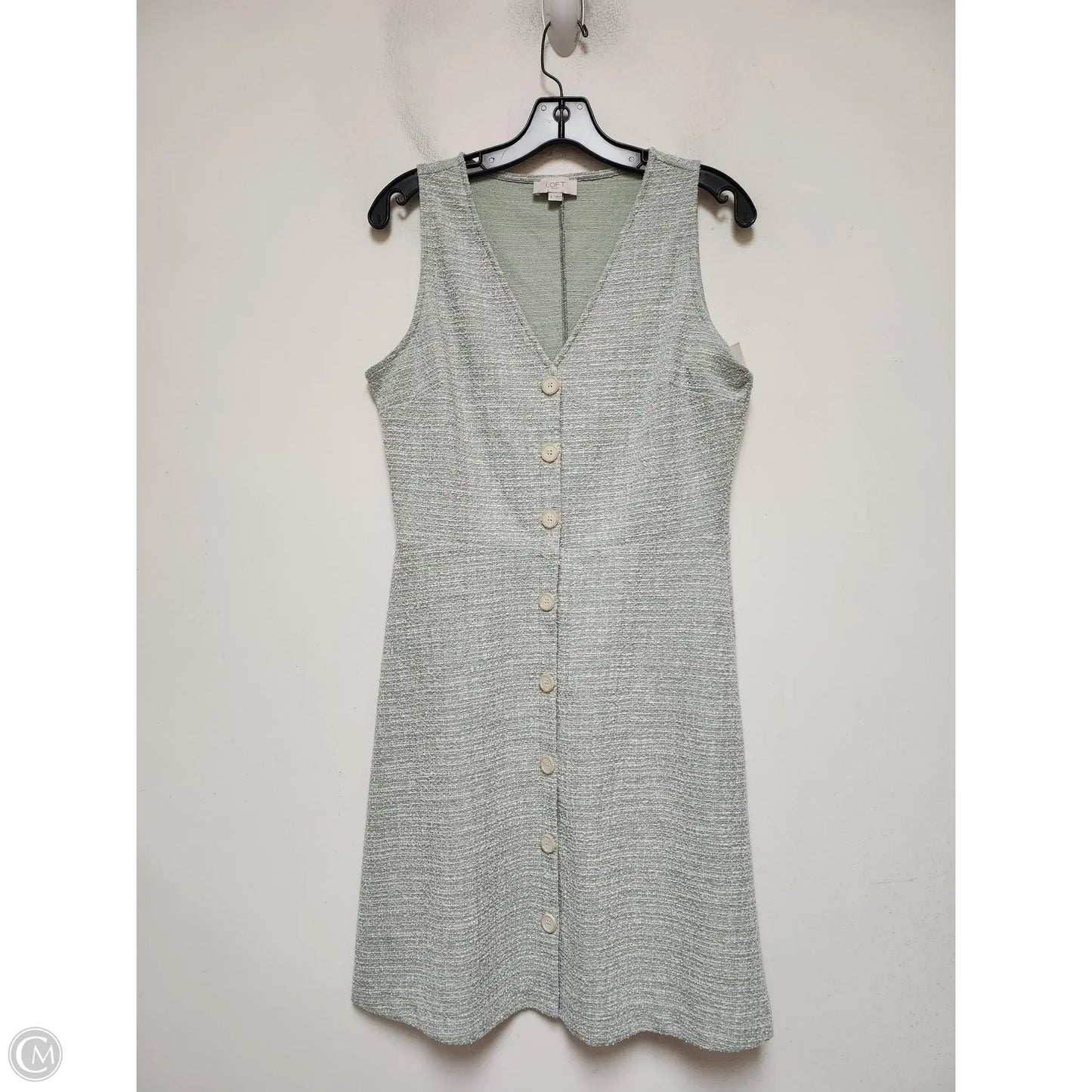 Dress Casual Midi By Loft In Green, Size: S