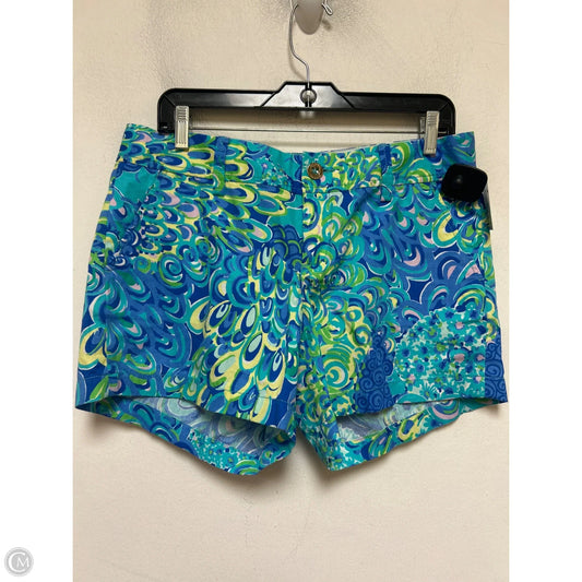 Shorts Designer By Lilly Pulitzer In Blue & Green, Size: 8