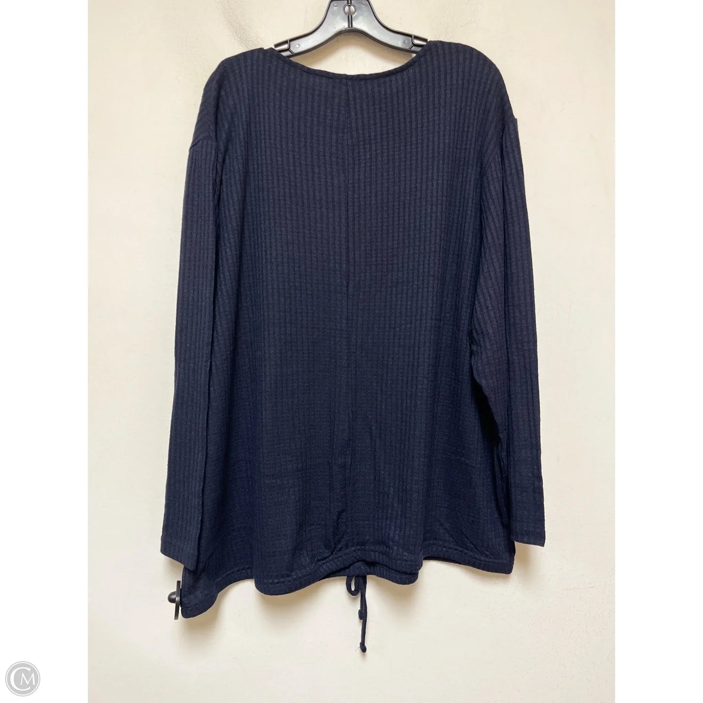 Top Long Sleeve By Lane Bryant In Navy, Size: 3x