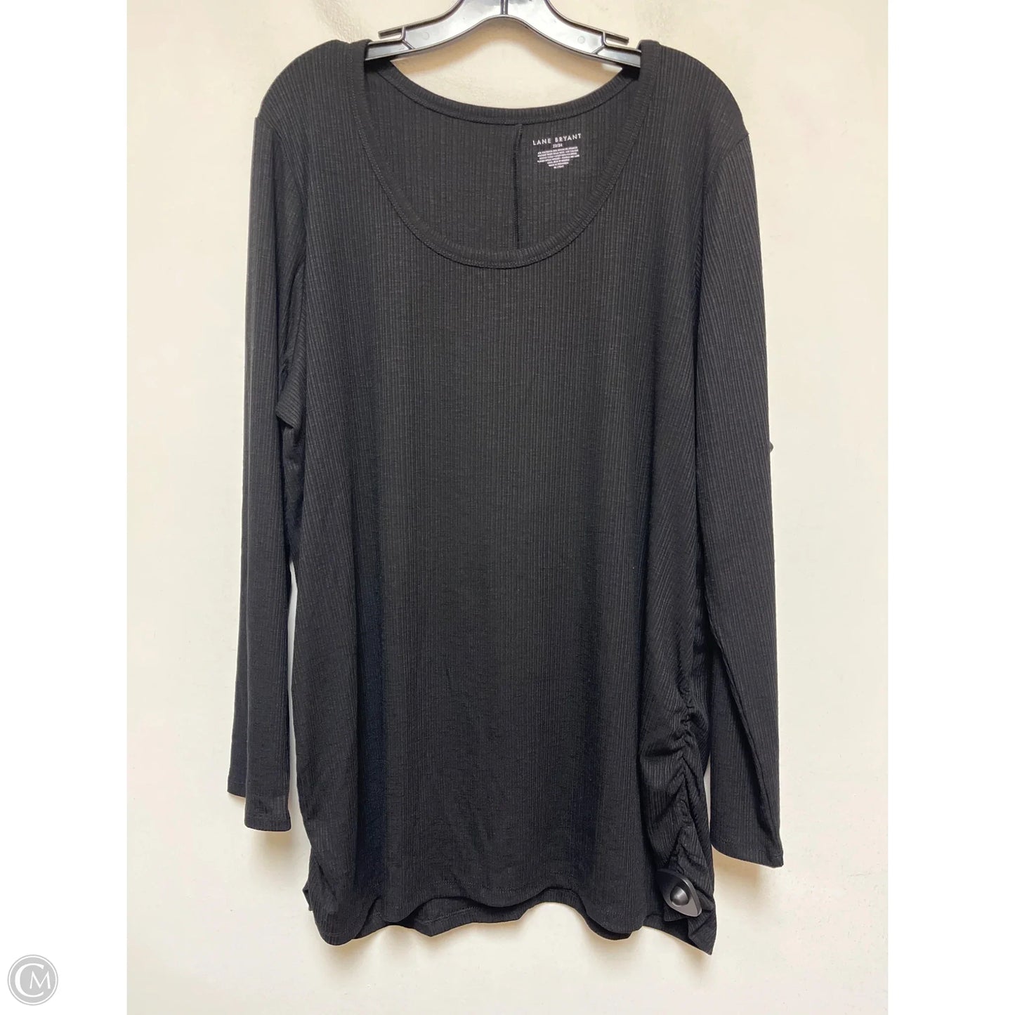 Top Long Sleeve By Lane Bryant In Black, Size: 3x