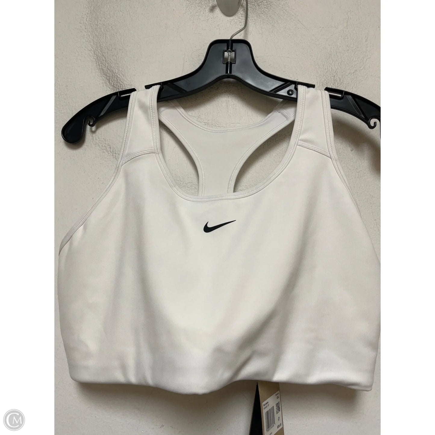 Athletic Bra By Nike Apparel In White, Size: 2x