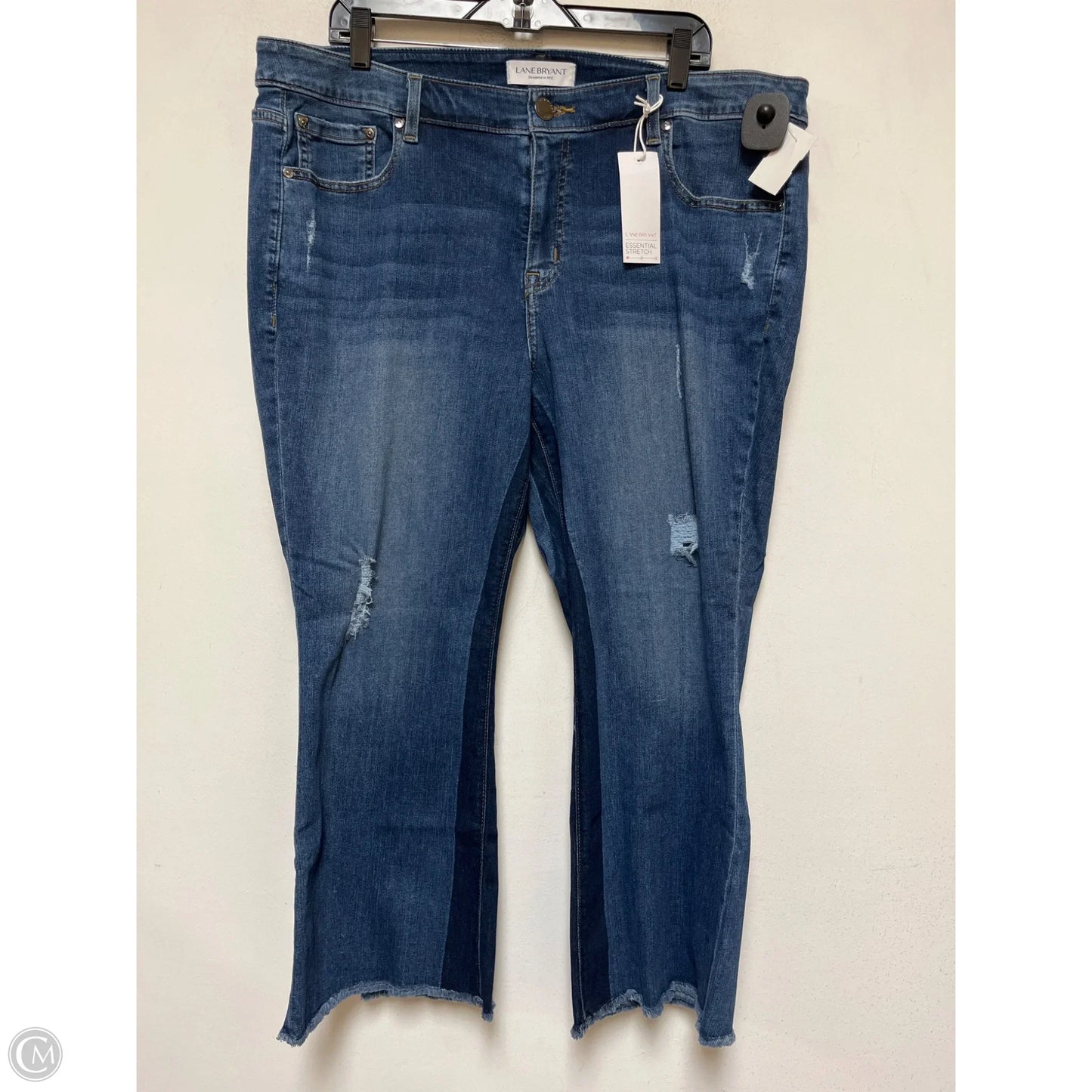 Jeans Cropped By Lane Bryant In Blue Denim, Size: 20