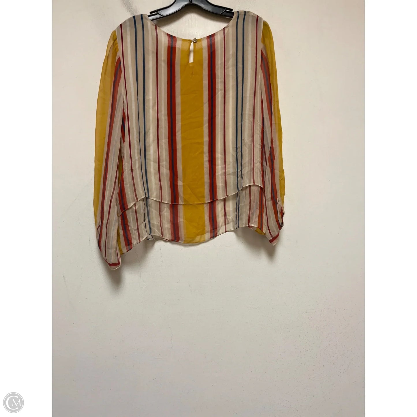 Top Short Sleeve By Maeve In Striped Pattern, Size: S
