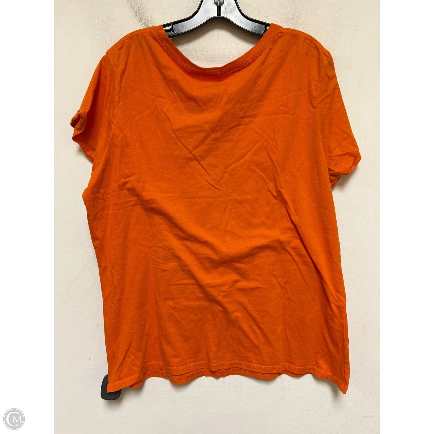 Top Short Sleeve Basic By Clothes Mentor In Orange, Size: 2x