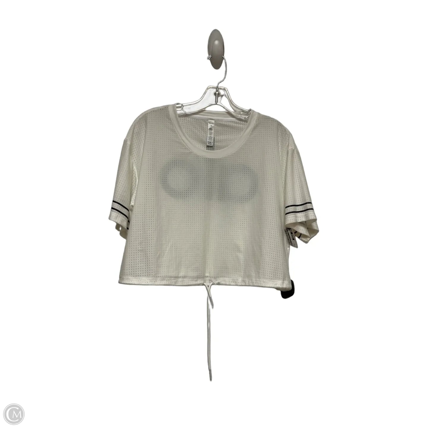 Athletic Top Short Sleeve By Alo In White, Size: M