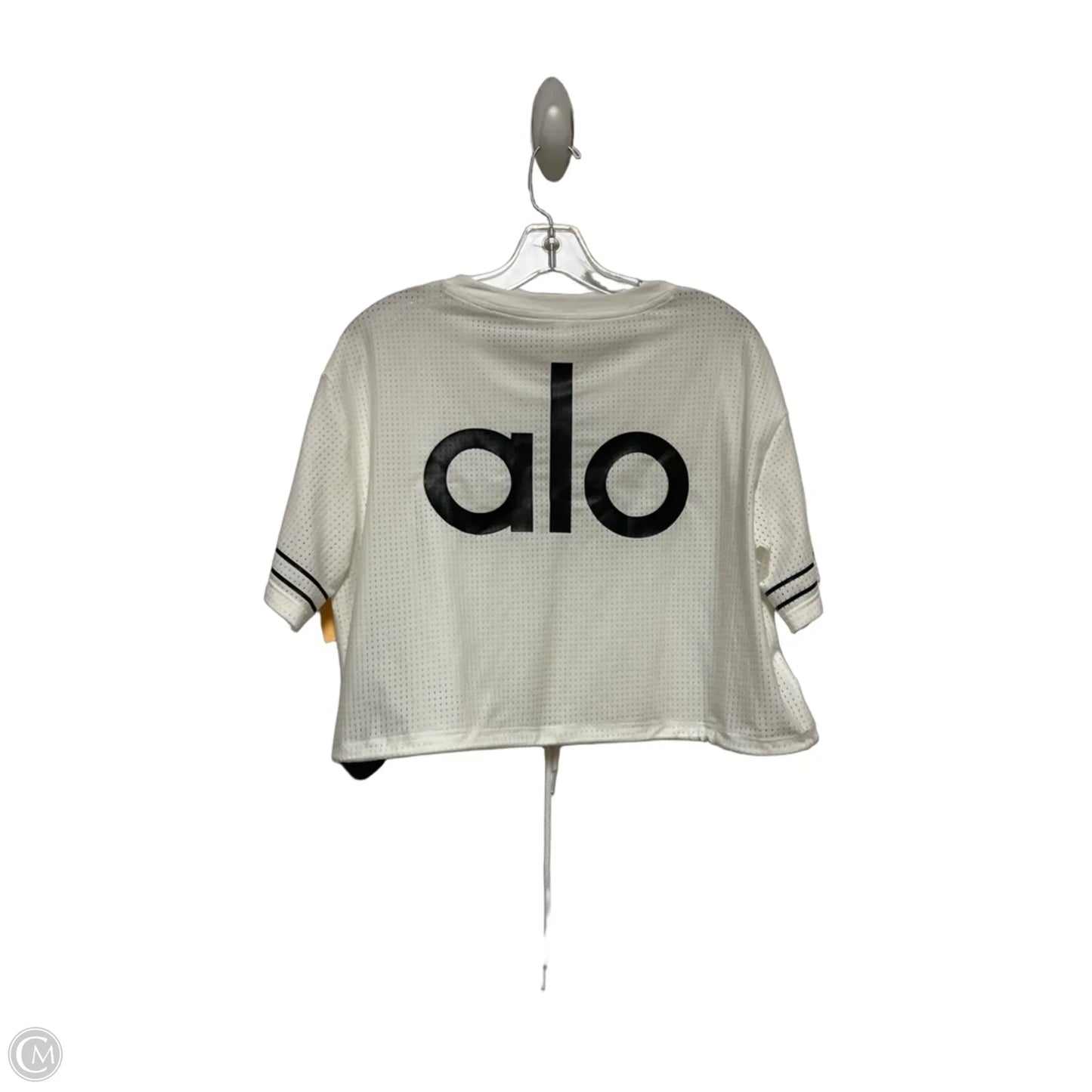 Athletic Top Short Sleeve By Alo In White, Size: M
