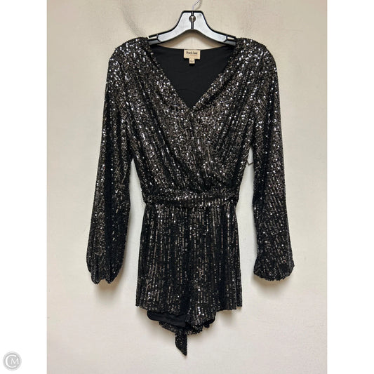 Romper By Peach Love Cream California In Black, Size: S