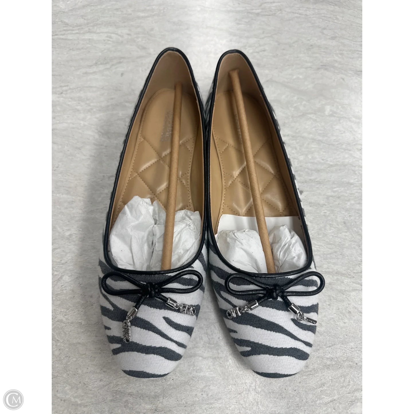 Shoes Flats By Michael By Michael Kors In Zebra Print, Size: 6.5