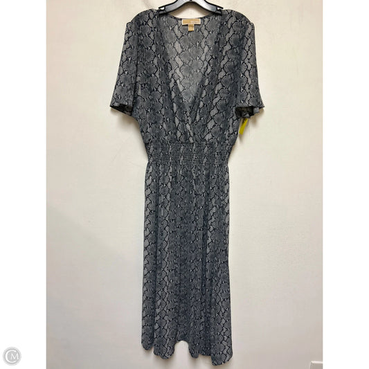 Dress Casual Maxi By Michael By Michael Kors In Snakeskin Print, Size: Xl