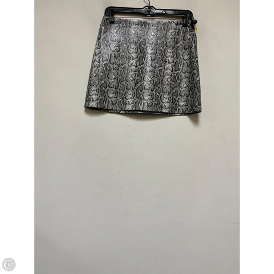 Skirt Designer By Alice + Olivia In Snakeskin Print, Size: 0