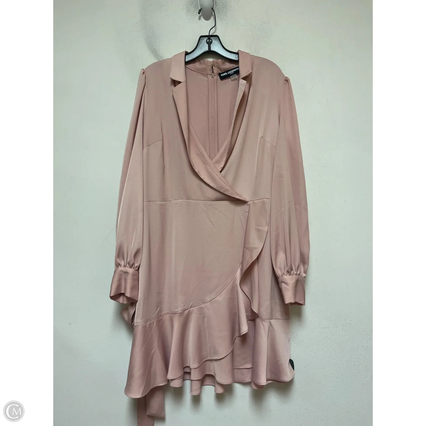 Dress Designer By Karl Lagerfeld In Pink, Size: Xl