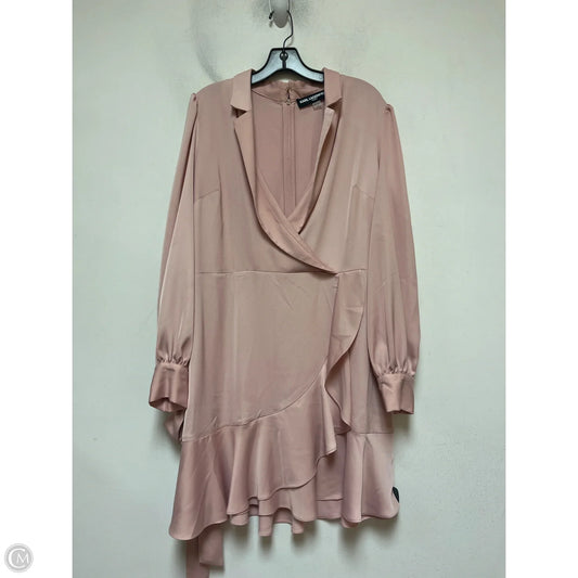 Dress Designer By Karl Lagerfeld In Pink, Size: Xl