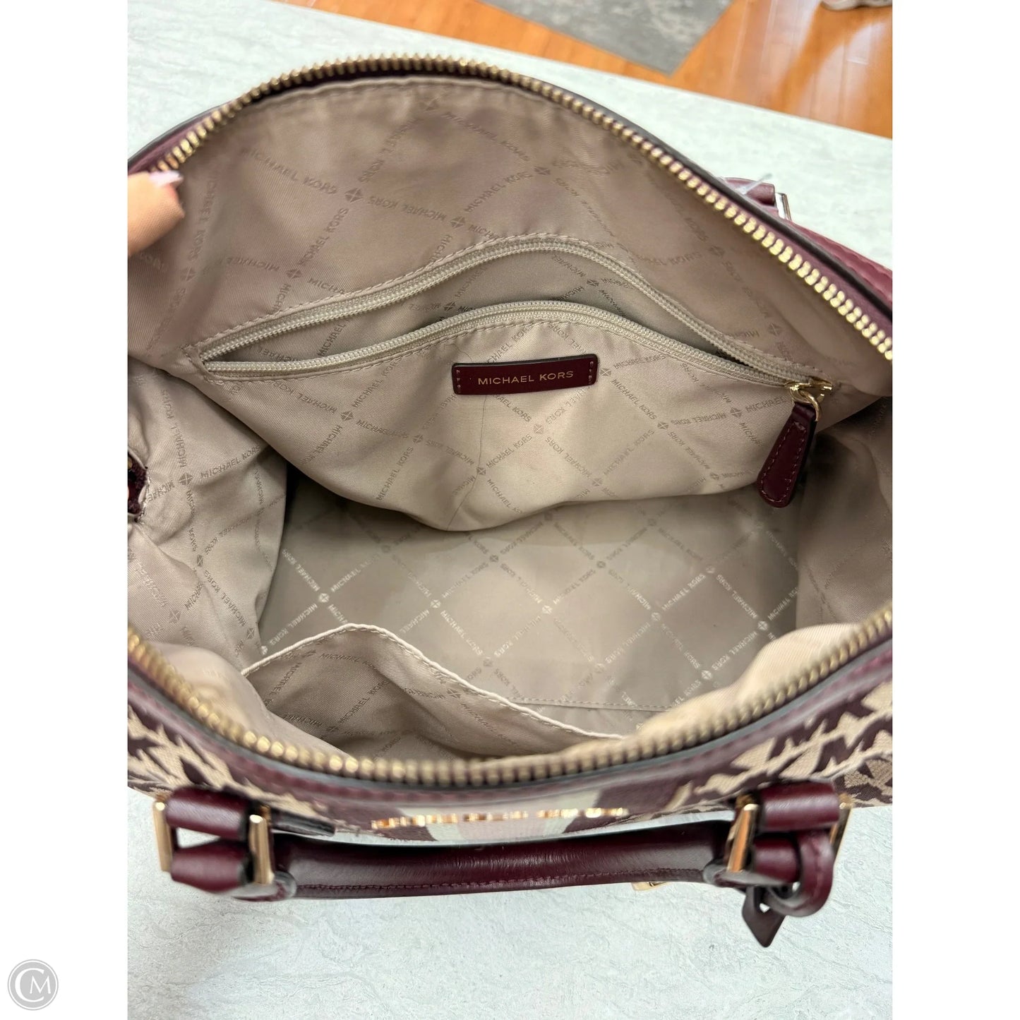 Handbag Designer By Michael Kors, Size: Large