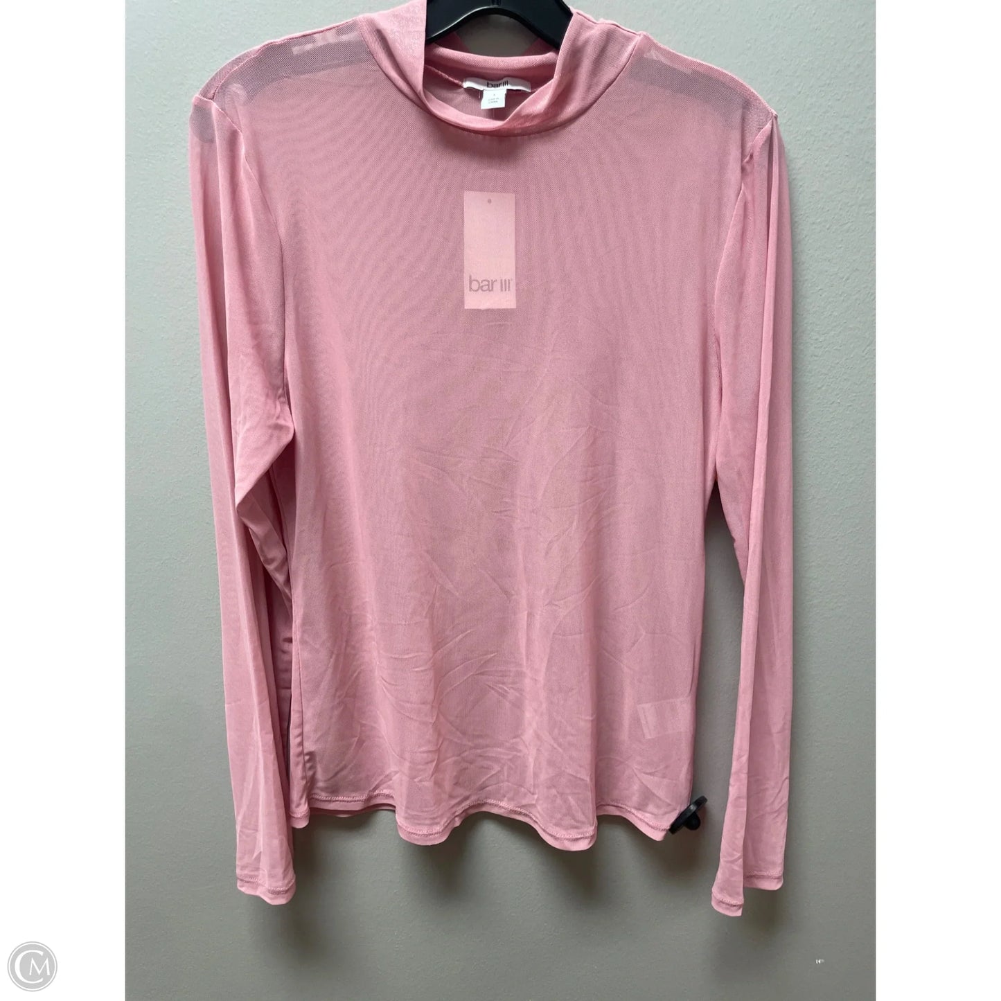 Top Long Sleeve By Bar Iii In Pink, Size: L