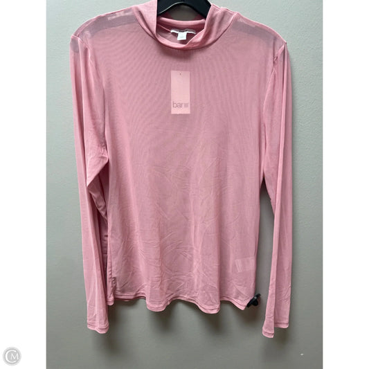 Top Long Sleeve By Bar Iii In Pink, Size: L