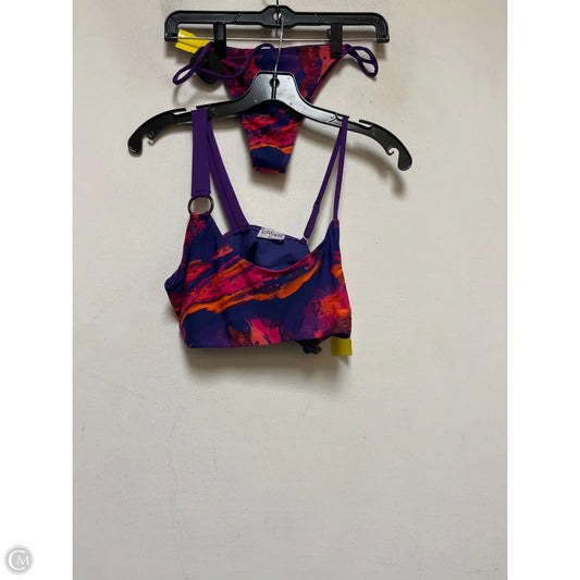 Swimsuit 2pc By Clothes Mentor In Orange & Purple, Size: Xl