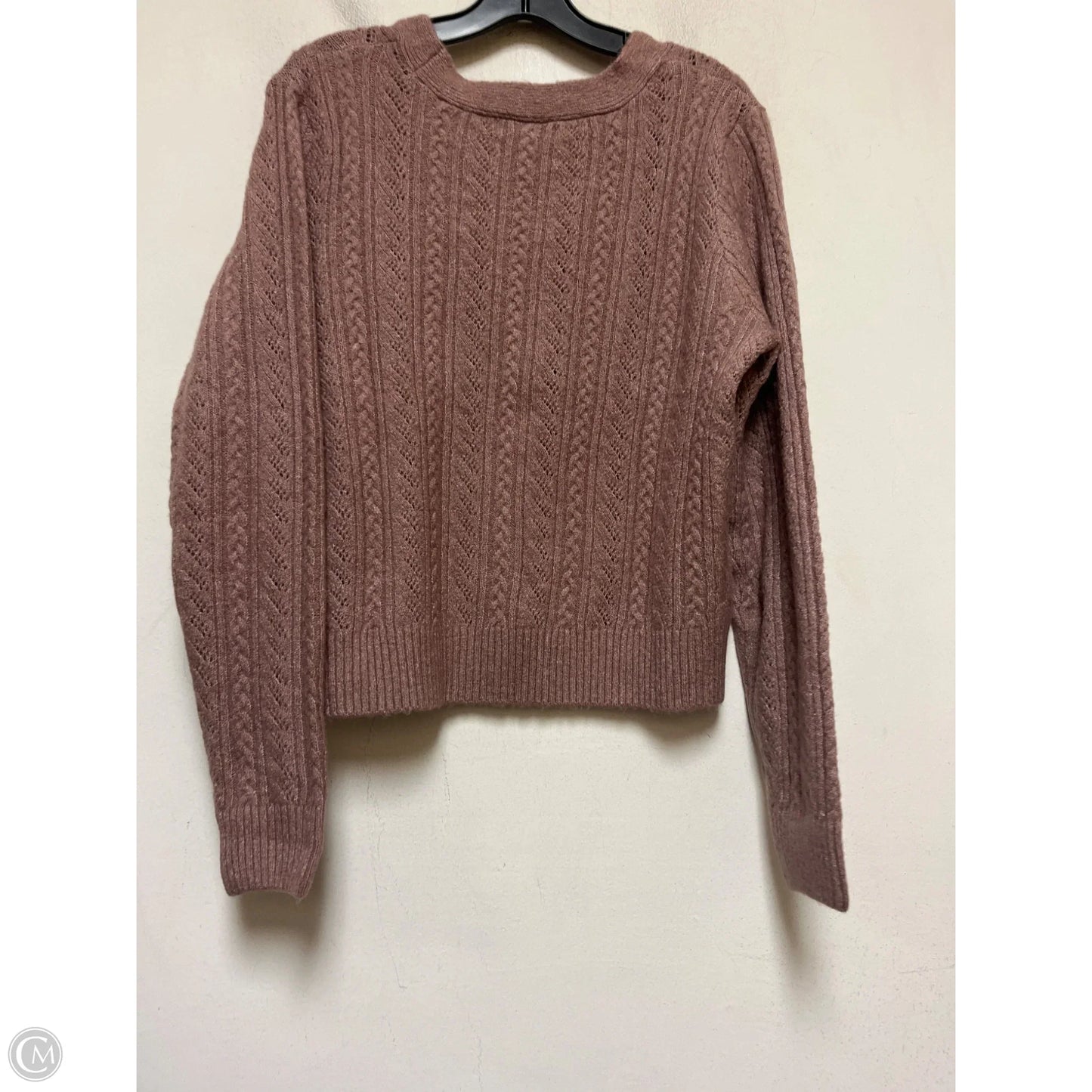 Sweater Cardigan By Love Ellie In Mauve, Size: L