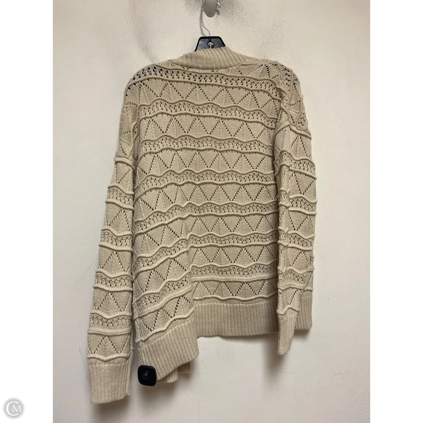 Sweater Cardigan Designer By Frye In Tan, Size: S