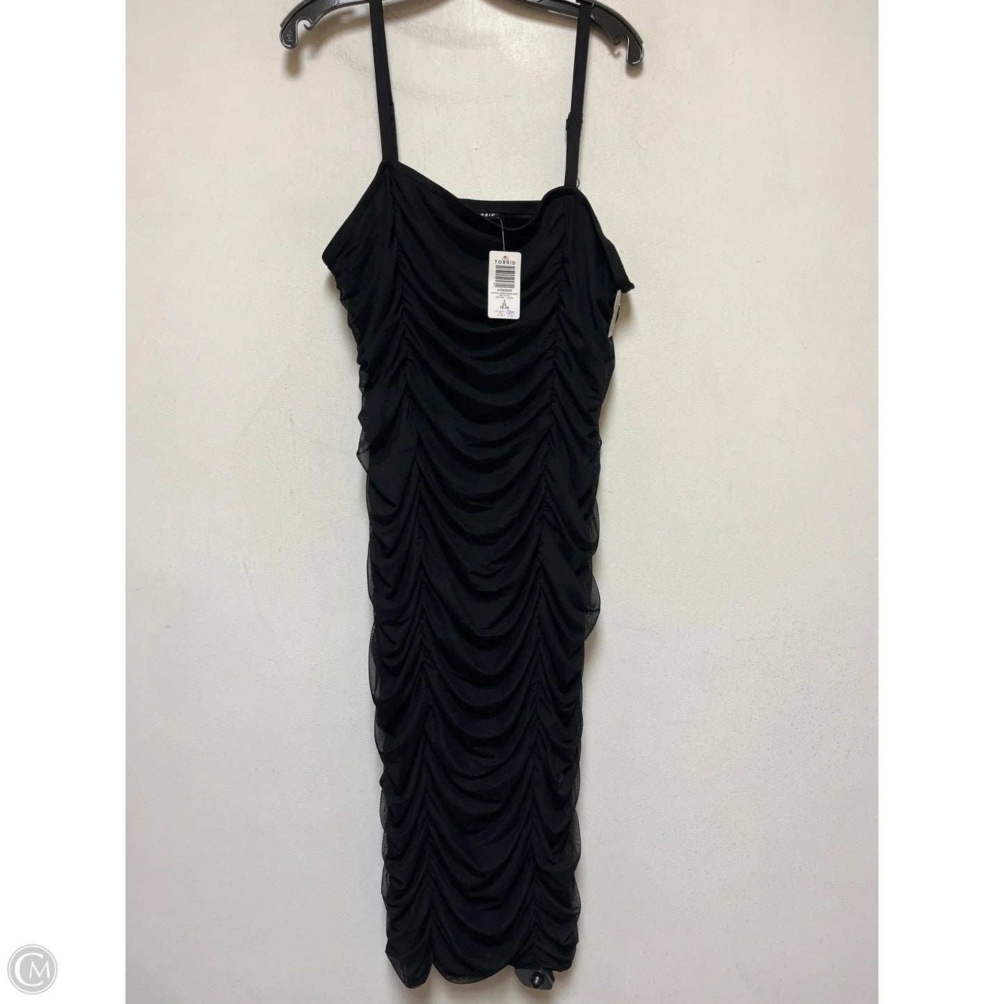 Dress Casual Midi By Torrid In Black, Size: 2x