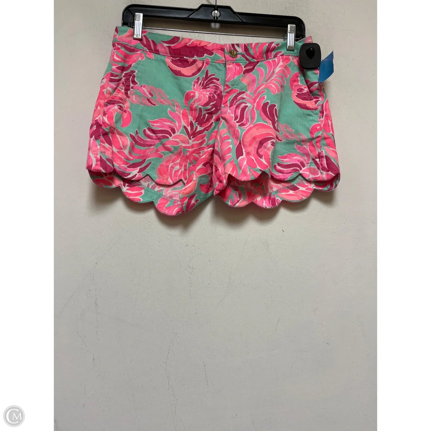 Shorts Designer By Lilly Pulitzer In Green & Pink, Size: 2